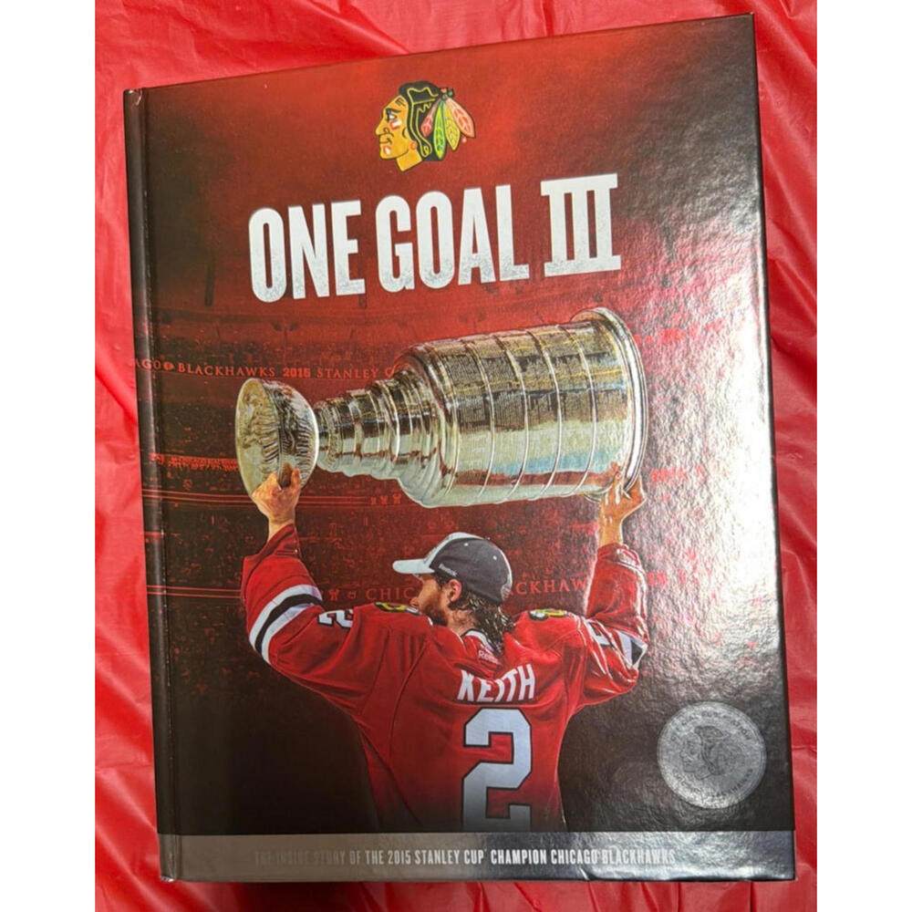 One Goal III Chicago Blackhawks 2015 Stanley Cup Book + DVD + Patch